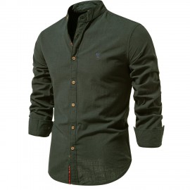 Men's Cotton Long Sleeve Shirts Men's Clothes
